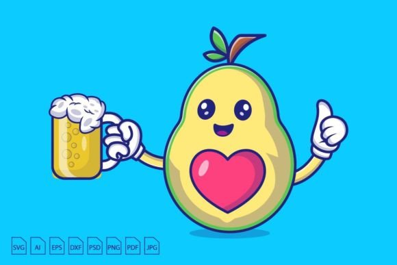 Download Avocado Holding Coffee Cup - Premium Resources