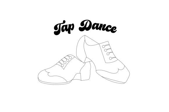 Download Tap Dance Shoes Line Art - Shoes line art Collection