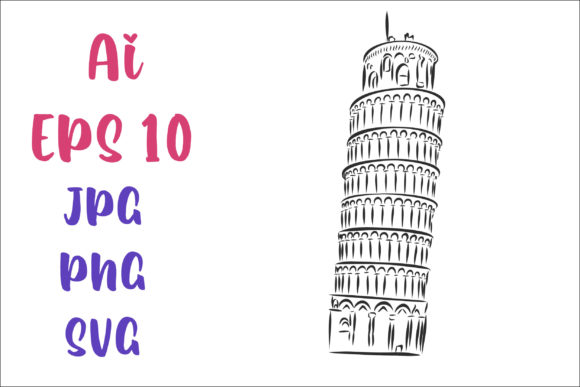 Download Leaning Tower of Pisa Vector Sketch - Sketch Collection